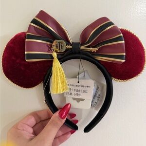 Loungefly Red and Gold Hollywood Tower of Terror Mickey Ears